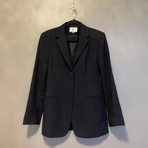 Feme Carriere Sandra Angelozzi Black Blazer 100% Wool Women Jacket 40 EU, 4 US
